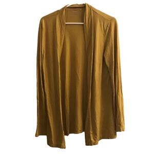 Caslon Mustard Yellow Open Front cardigan